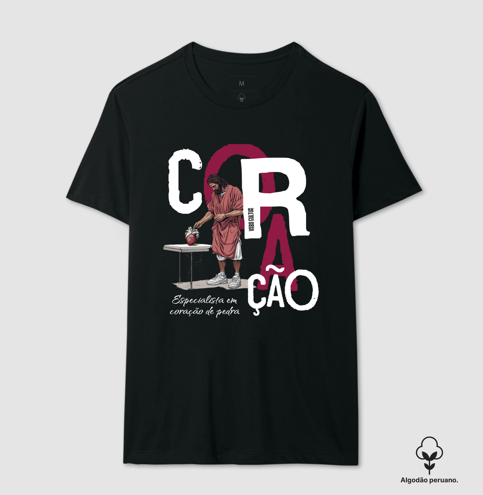 CAMISETA  "CORAÇÃO DE PEDRA"