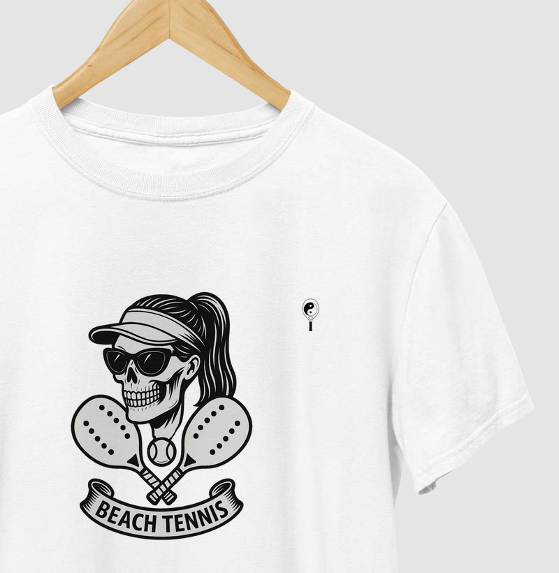 Beach Tennis Woman Skull