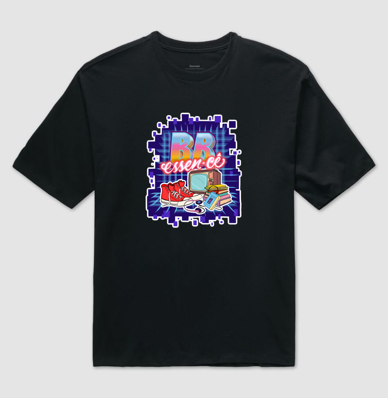 Camiseta oversized coleção - ''Br essen-cê retro'' 