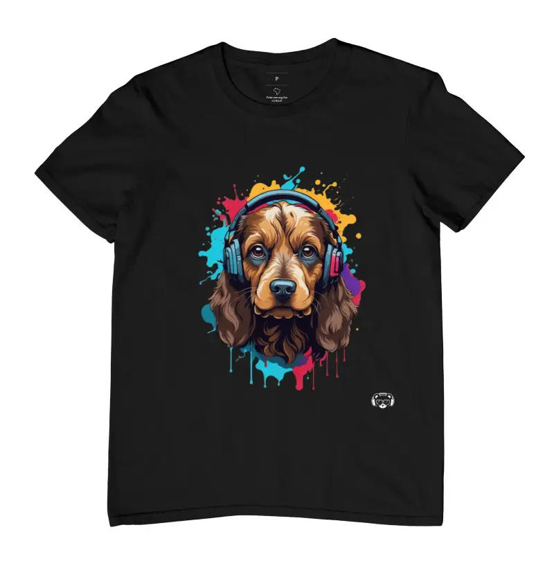 Camiseta Cocker Headphones