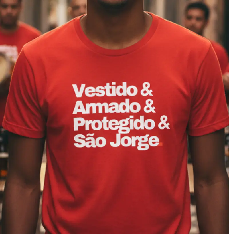 Vestido & Armado & Protegido & São Jorge