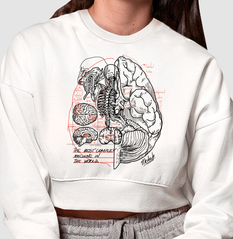 Cropped moletom - Neurocirurgia