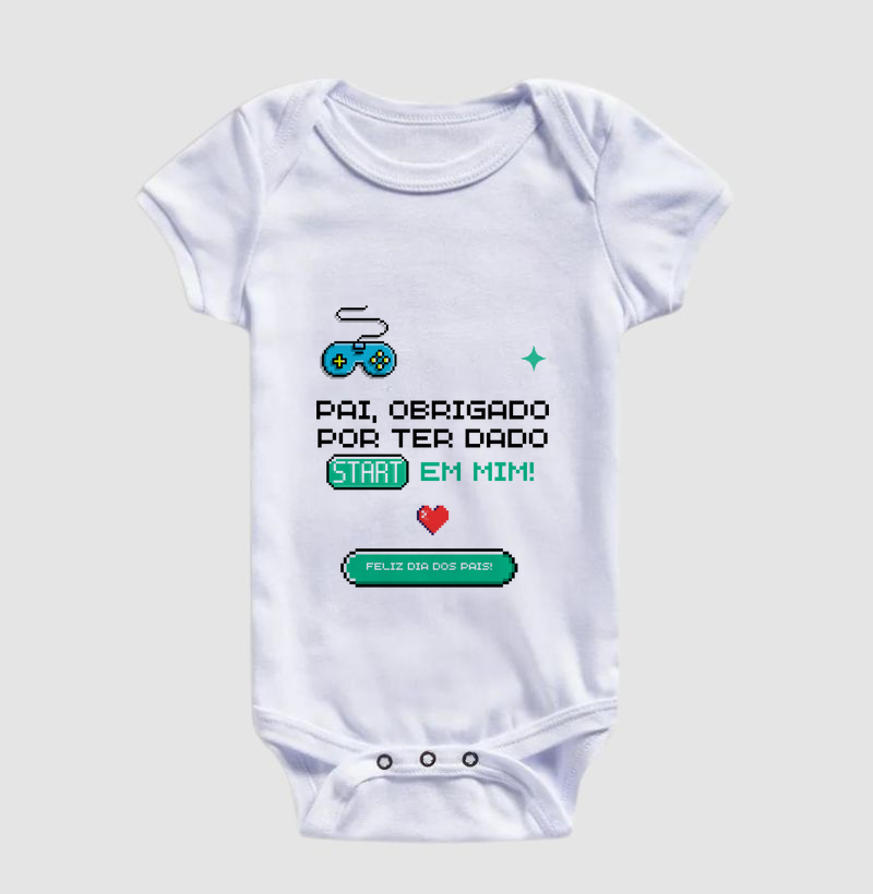 Pai obrigado por ter dado start em mim - azul e verde