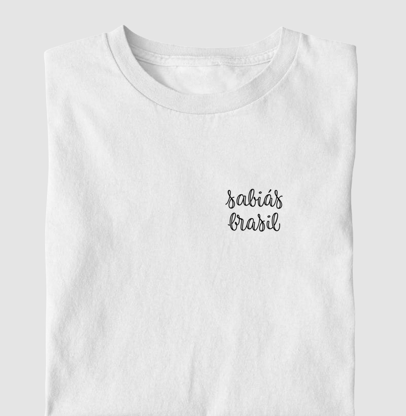 camiseta branca sabiás brasil