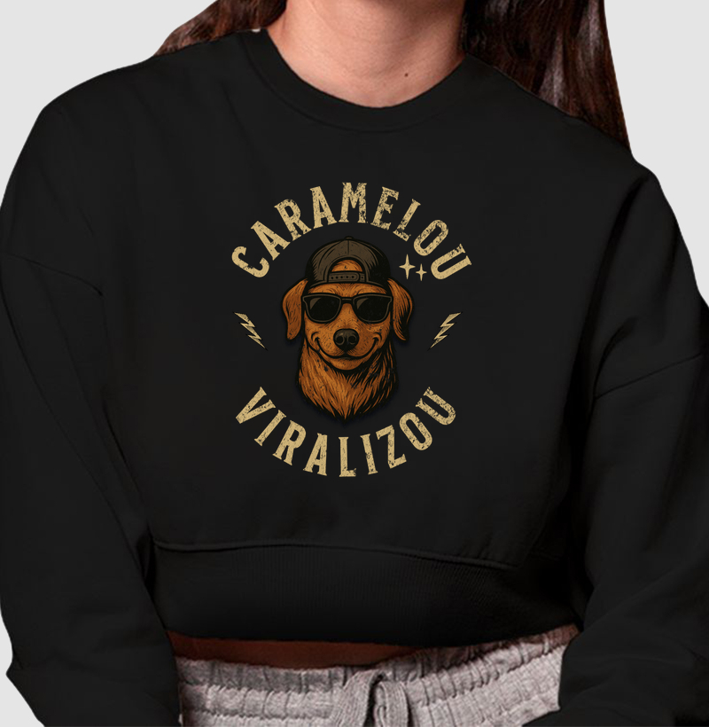 Cropped Moletom Caramelou