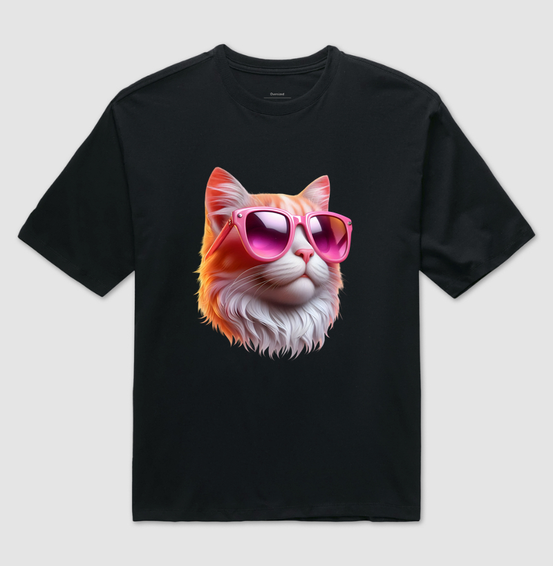 Gato Cool com Óculos