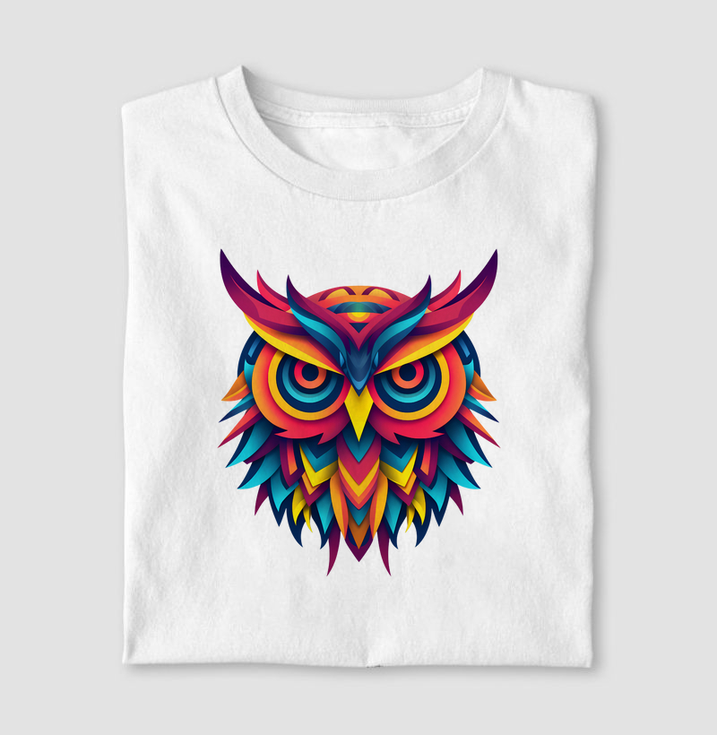 Coruja colors geométrico