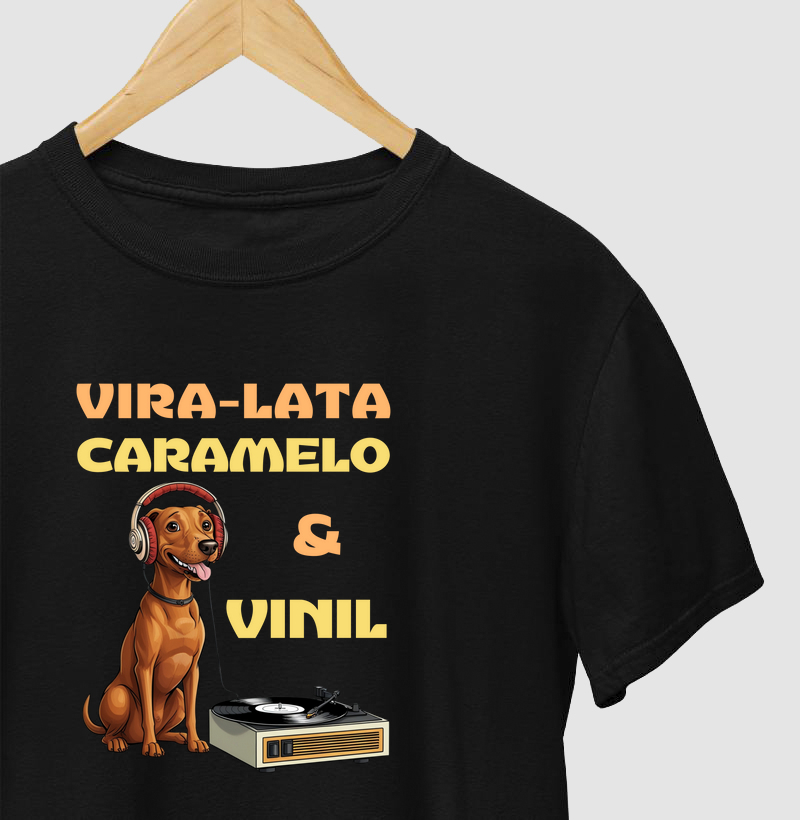 VIRA-LATA CARAMELO E VINIL