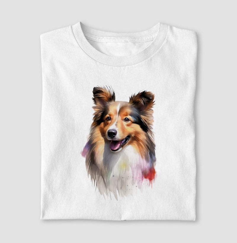 Shetland Sheepdog aquarela