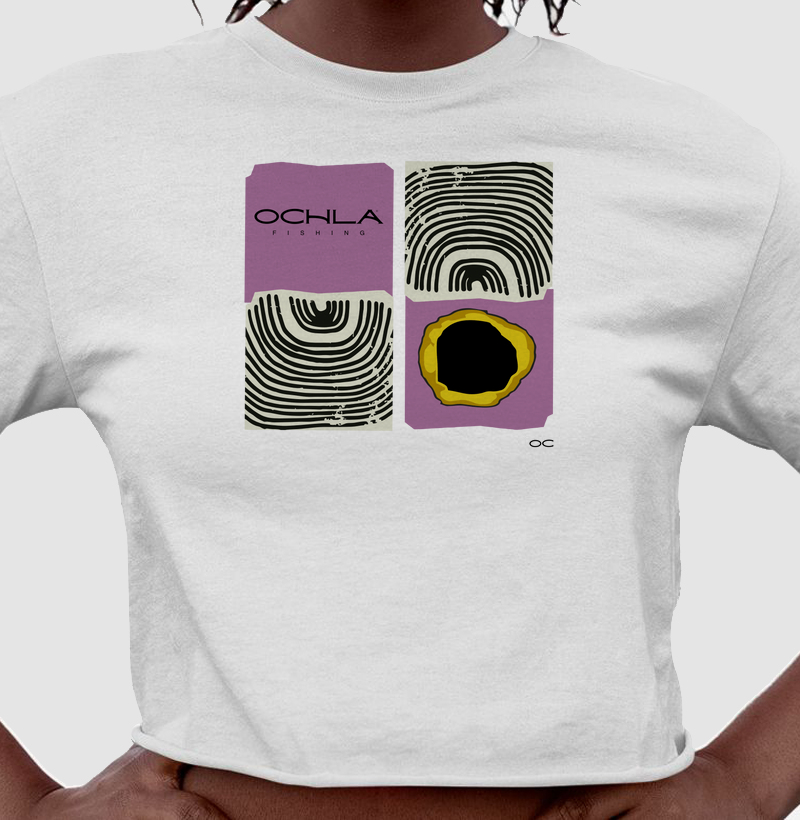 IDENTIDADE OCHLA Cropped Feminino | Cropped de Pesca Casual Algodão