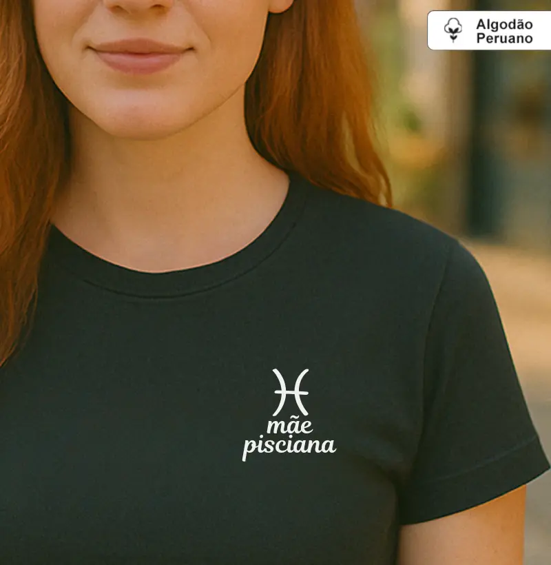 Mãe pisciana (signos) (minimalista) (algodão peruano)