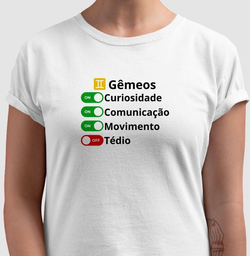 Camiseta Gêmeos Dual