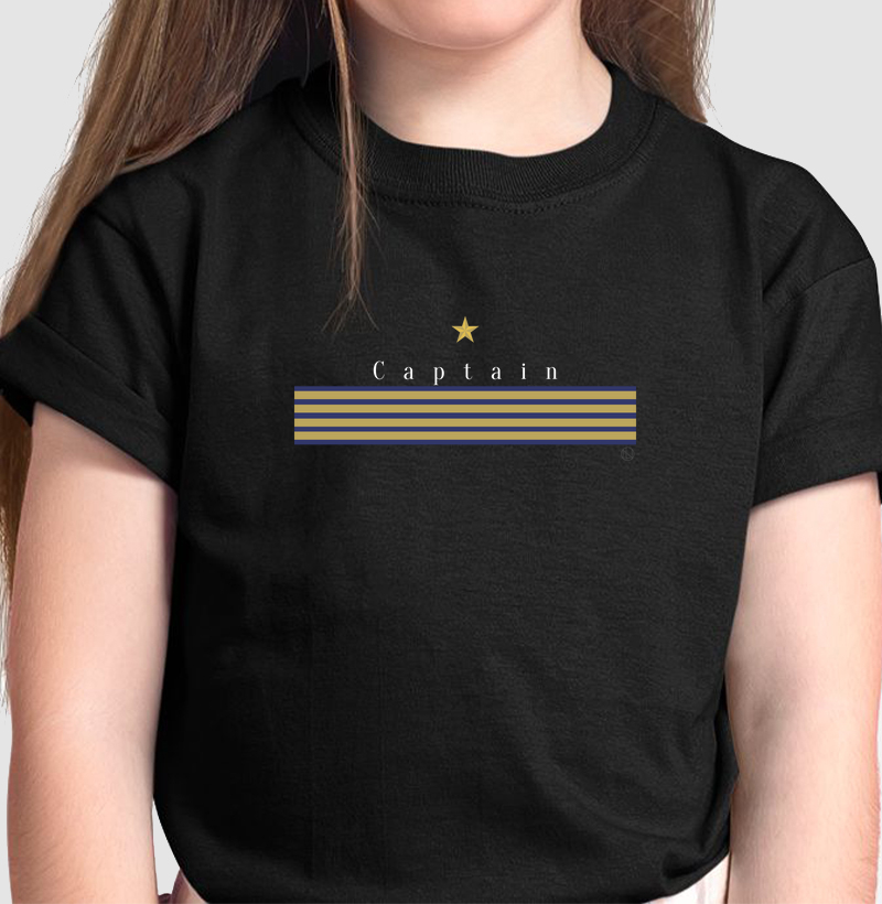 Camiseta Infantil Captain listrada