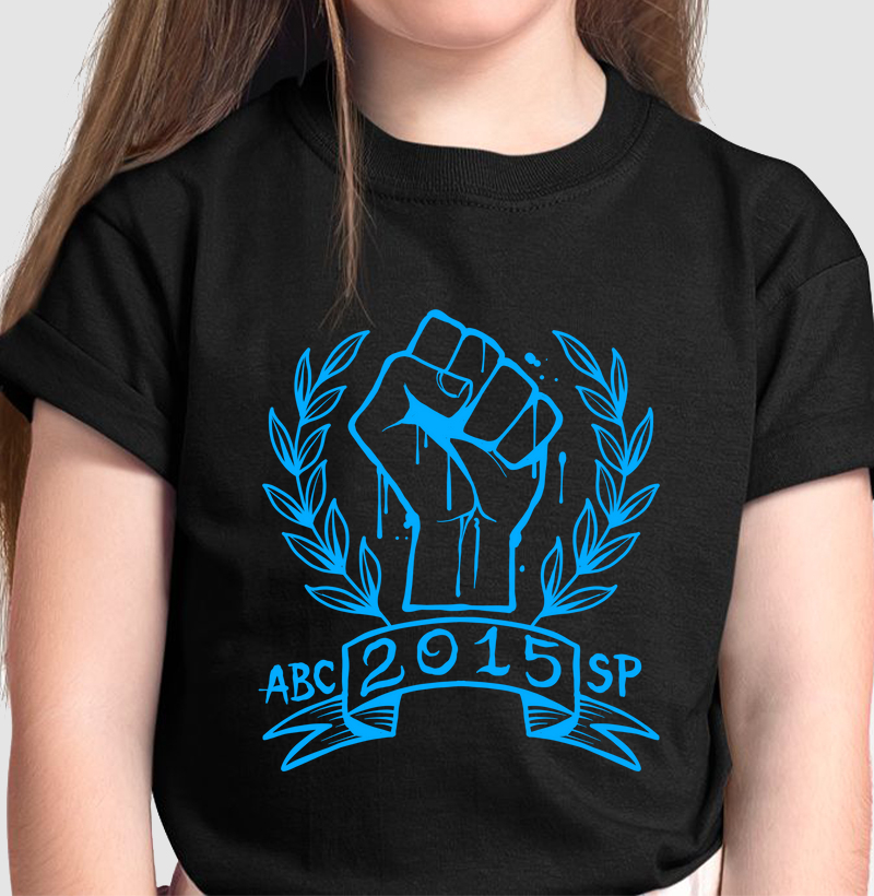 Camiseta Punho Azul Infantil
