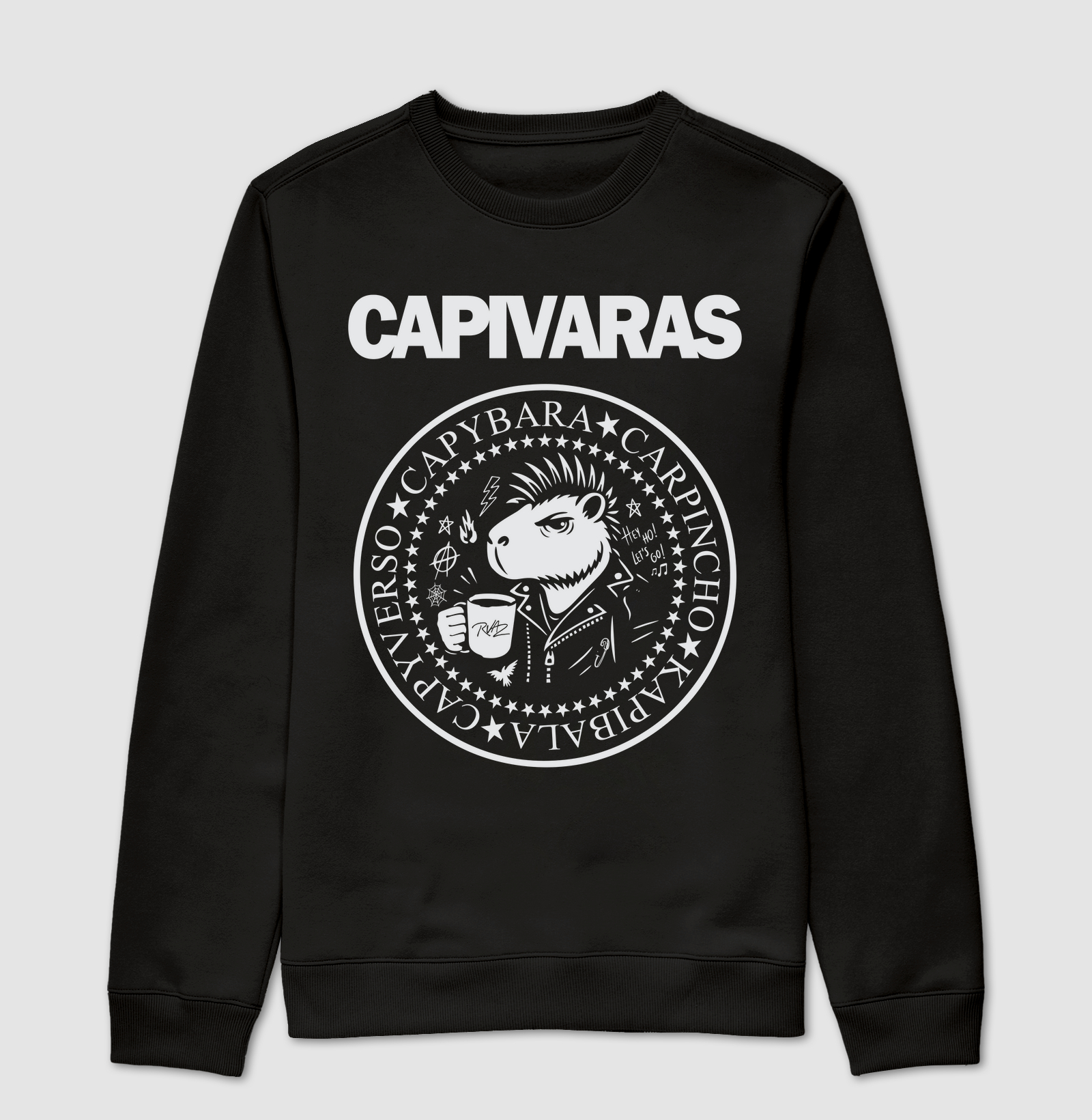 Camiseta Capivara Punk Rock