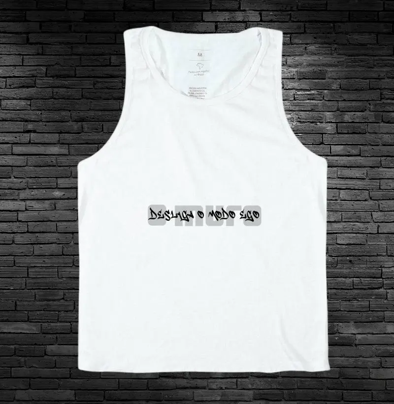 camiseta regata | desliga o modo ego n'o muro
