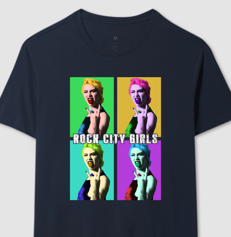 Pop Art Girl - Camiseta Rock City Girls