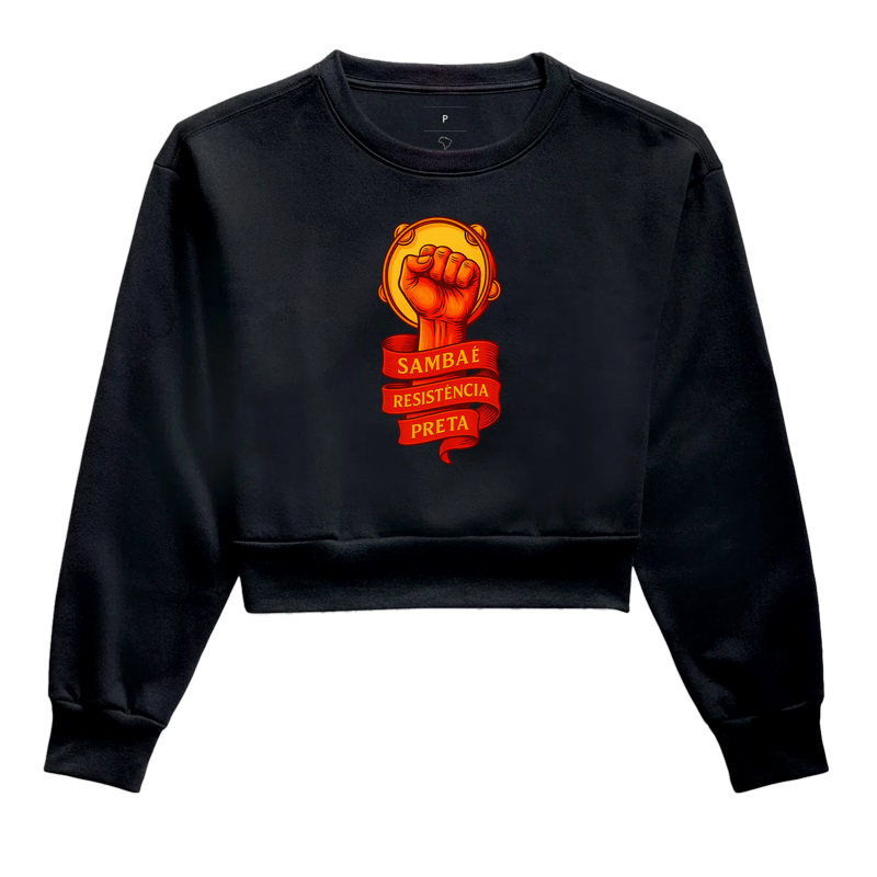 Camiseta Original Samba é Resistência Preta
