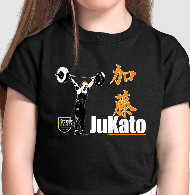 Camiseta infantil preta