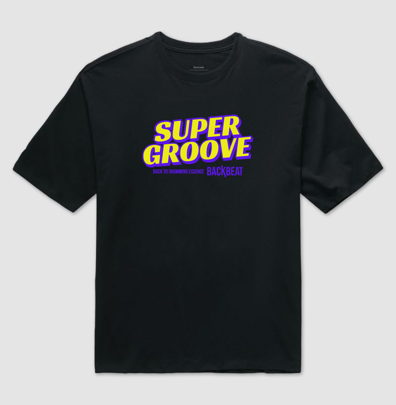 Oversized Super Groove Backbeat - Preta