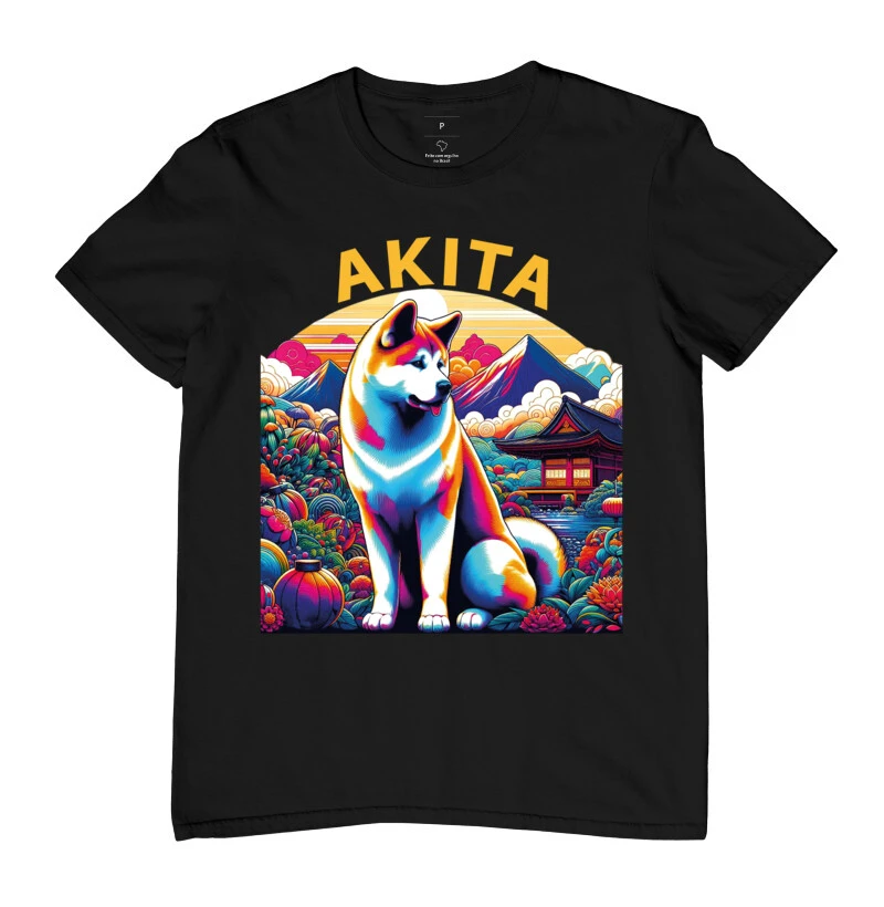 Camiseta raça Akita