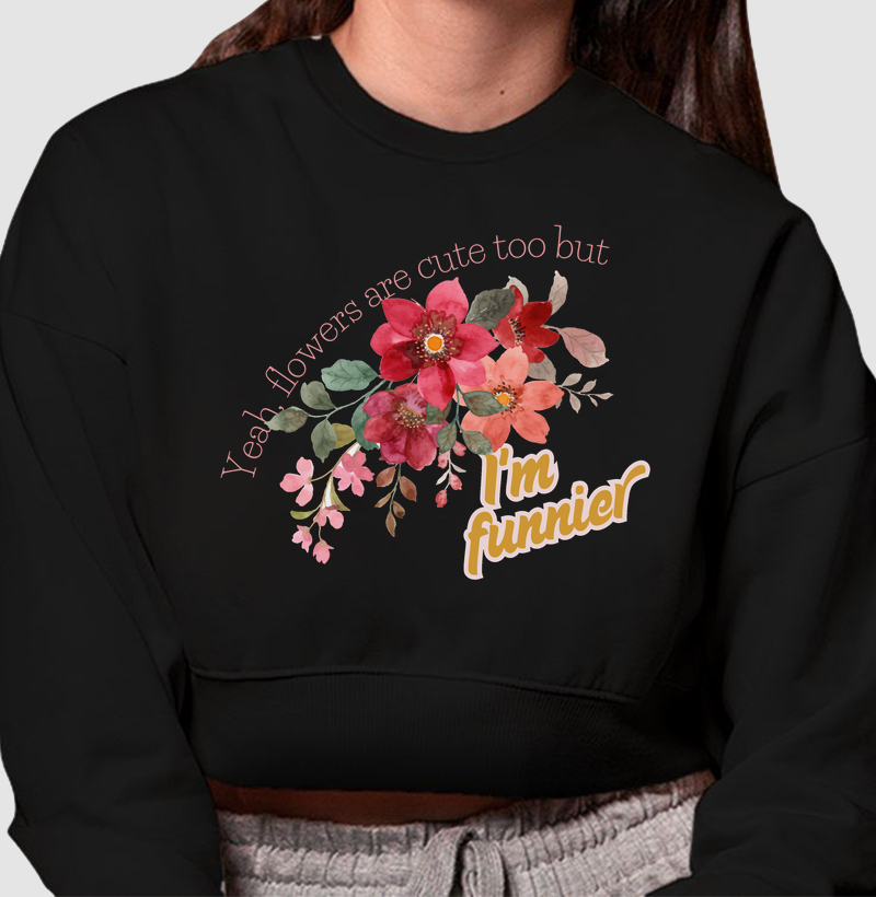 HONESTEE FUNNIER Cropped Moletom