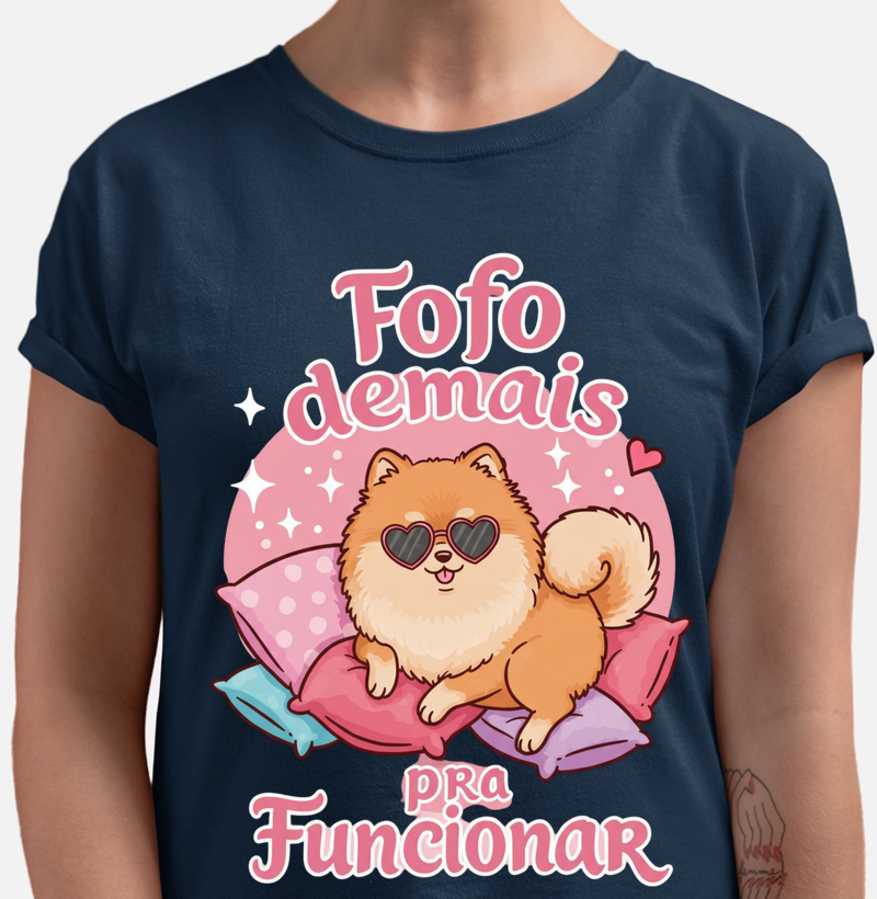 Camiseta Spitz Alemão – Fofo Demais Pra Funcionar