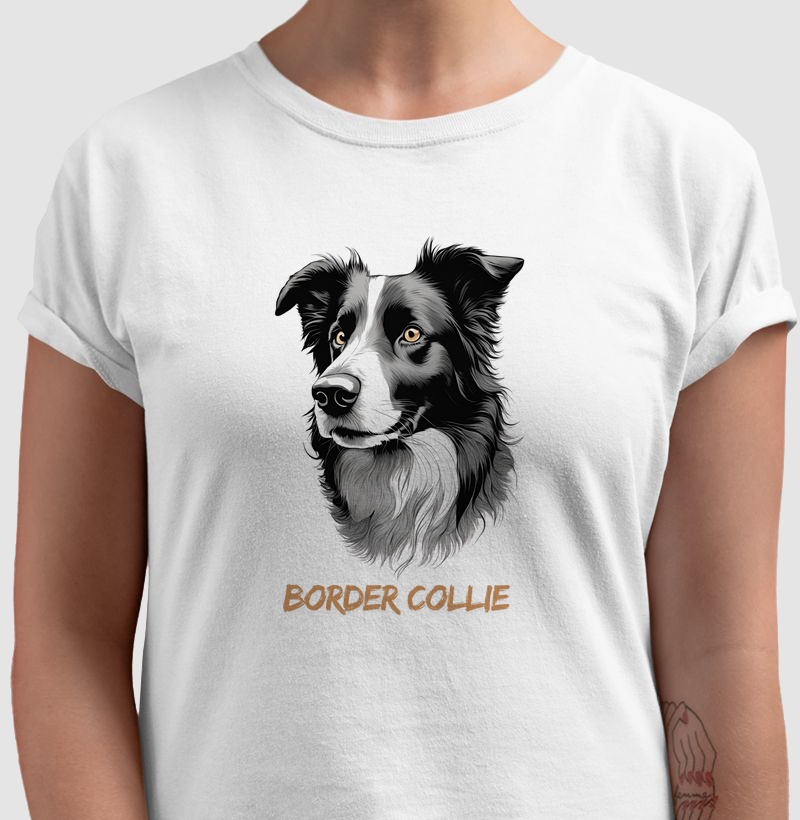 Camiseta Border Collie Retrato