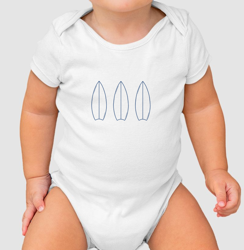 3 PRANCHAS marinho Body Bebê