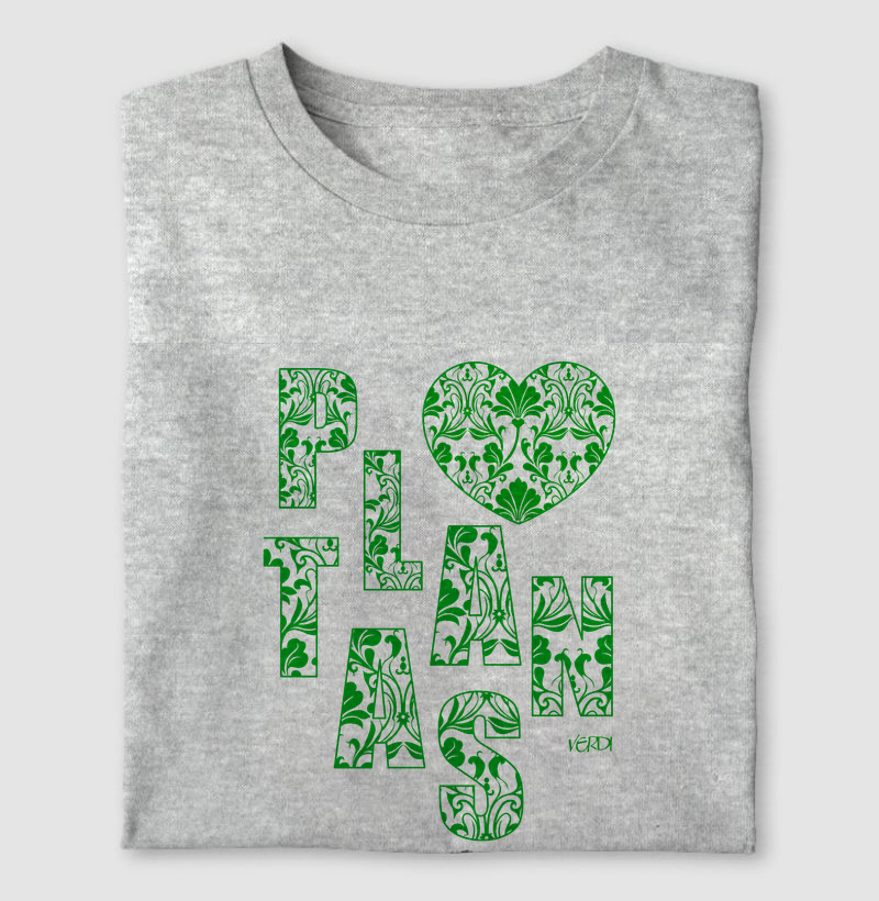 Plantas com estampa floral