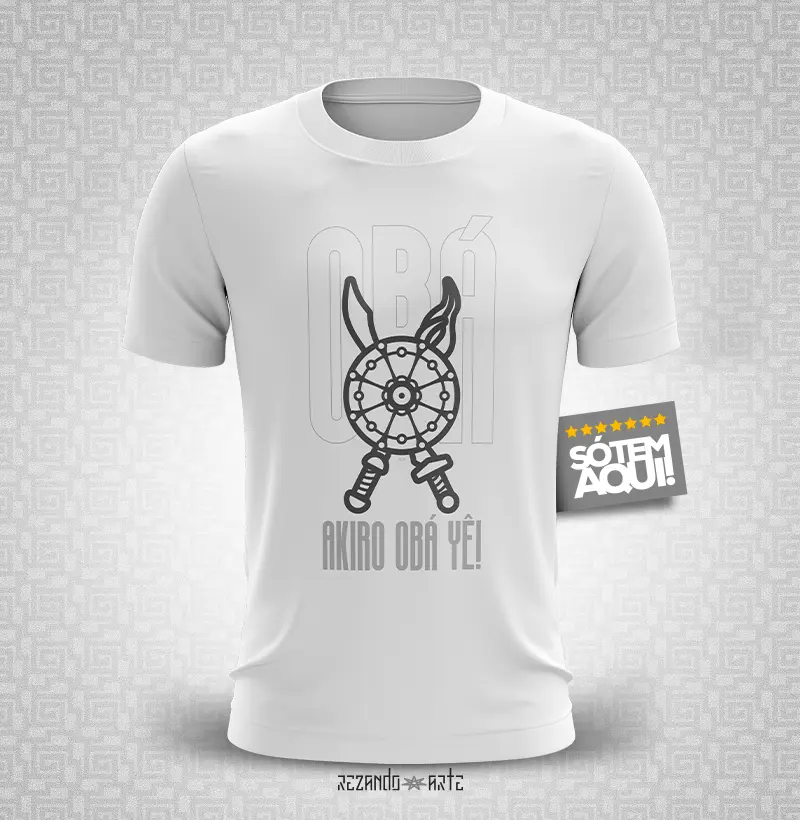Camiseta Obá. Akiro Obá Yê!