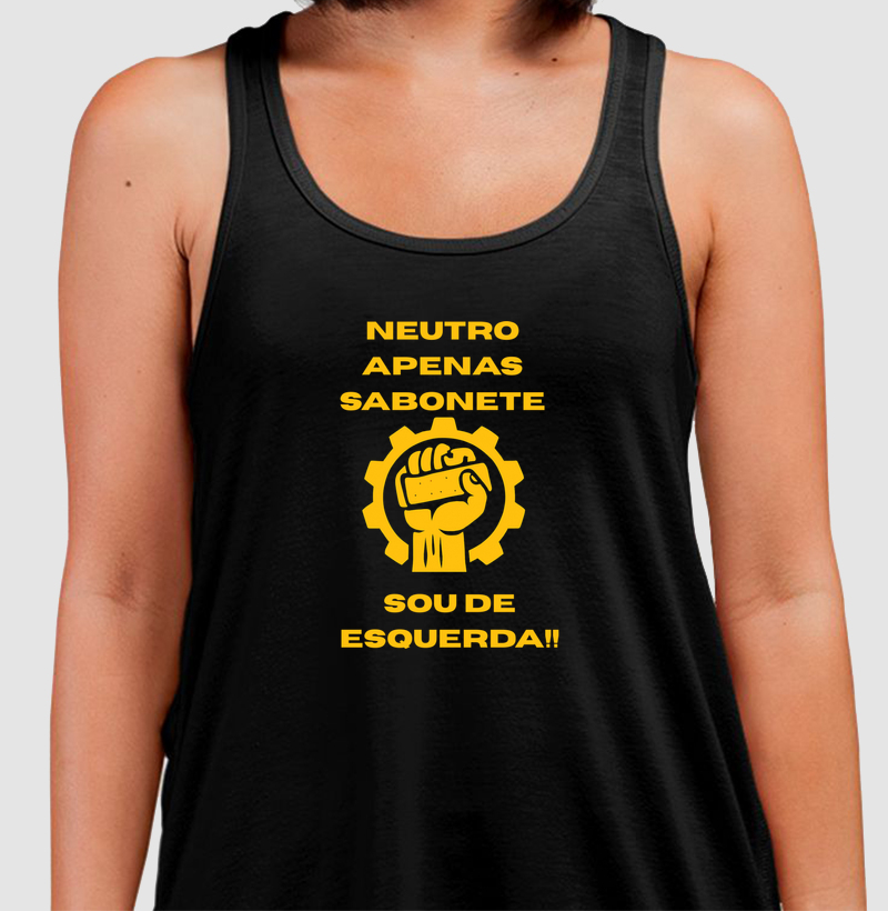 Camiseta Neutro Apenas Sabonete, Sou de Esquerda!