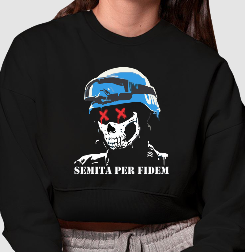 SEMITA PER FIDEM/ Cropped Moletom