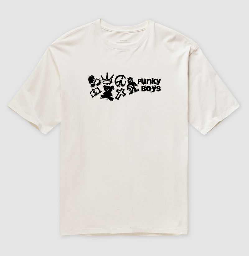 Punky Boys: Camiseta Oversized - Atitude e Estilo Urbano