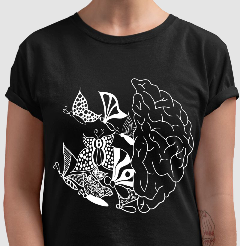 Camiseta-Mente libertada