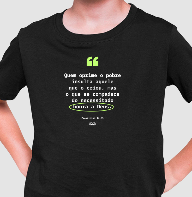 Camiseta Infantil Personalizada Honra a Deus
