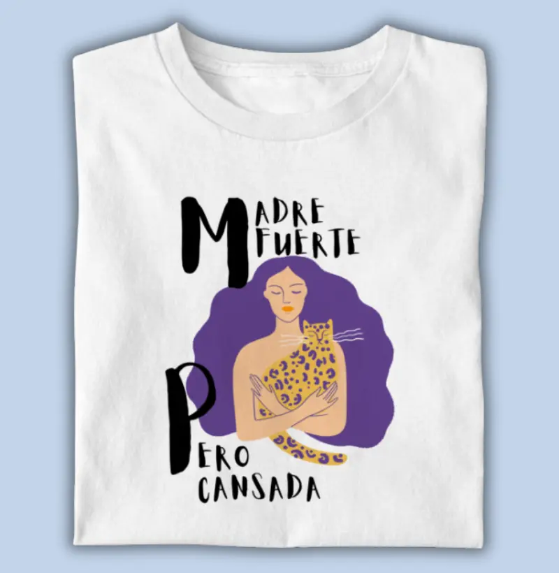 madre fuerte pero cansada
