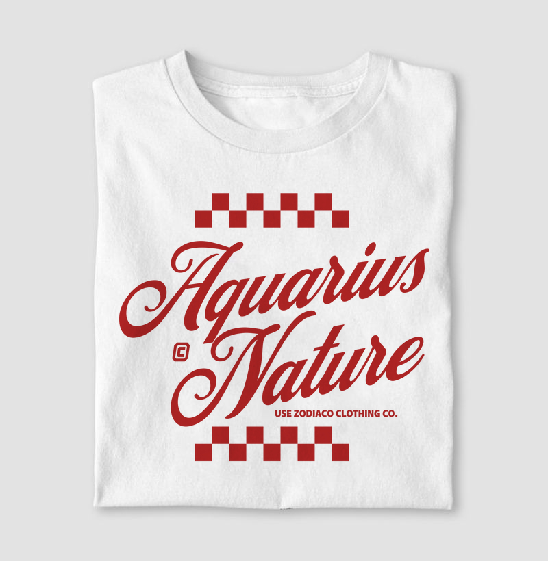 Camiseta Signos AQUÁRIO - AQUARIUS NATURE