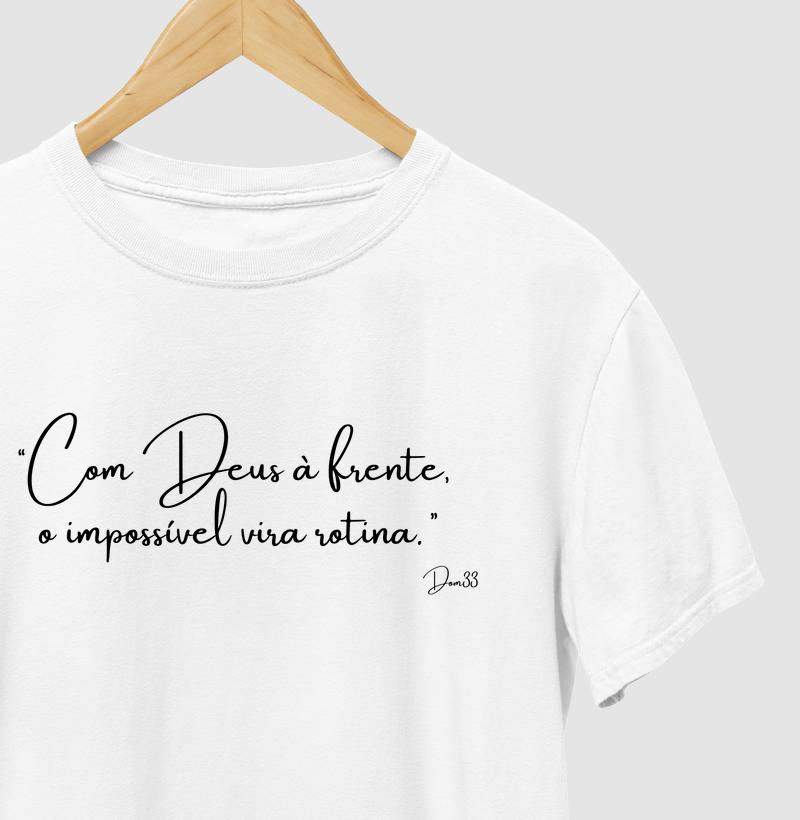 camiseta frase motivacional.