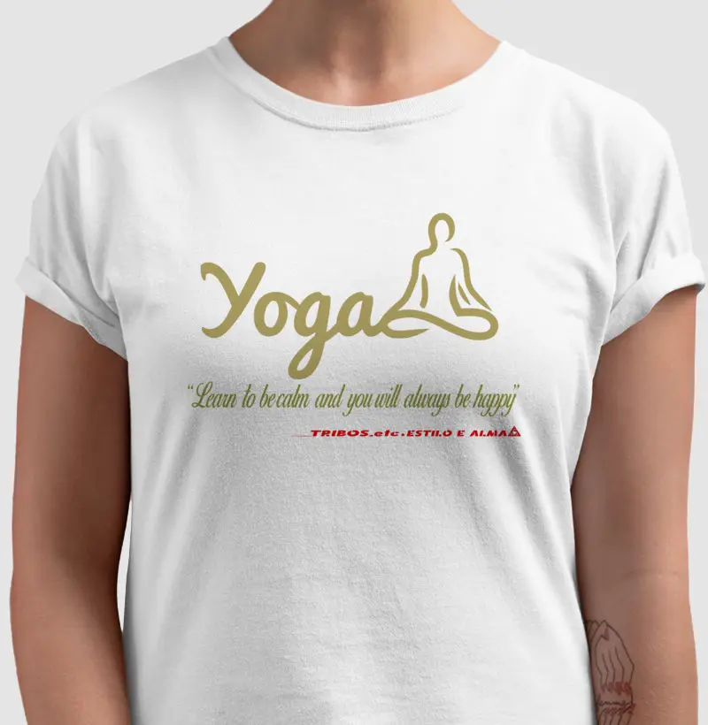 CAMISETA RESERVA.INK MASCULINA E FEMININA TRIBOS.etc YOGA LEARN TO BE CALM