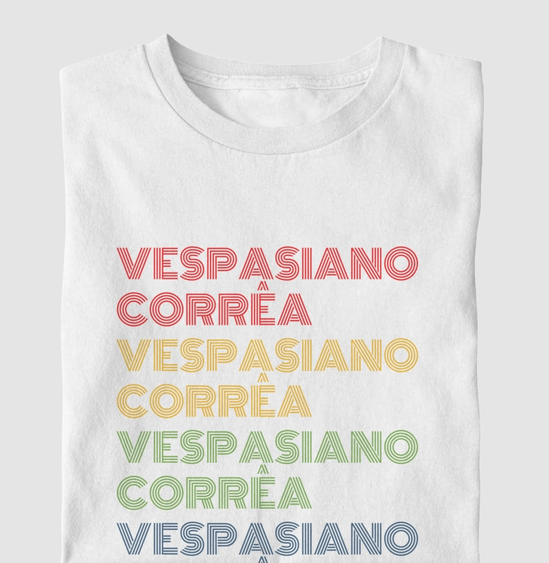 Vespasiano Corrêa Letreiro Retrô