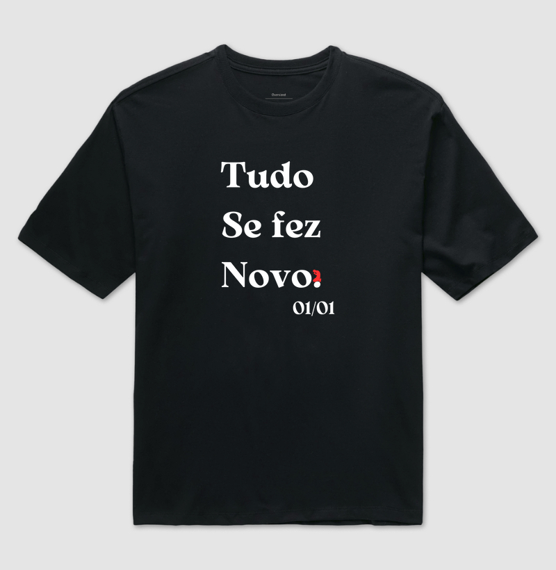 Tudo Se fez Novo. (letra branca)