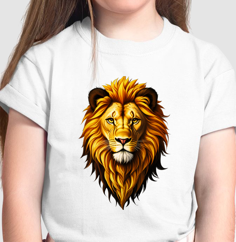 Camiseta Infantil Leão Imperial