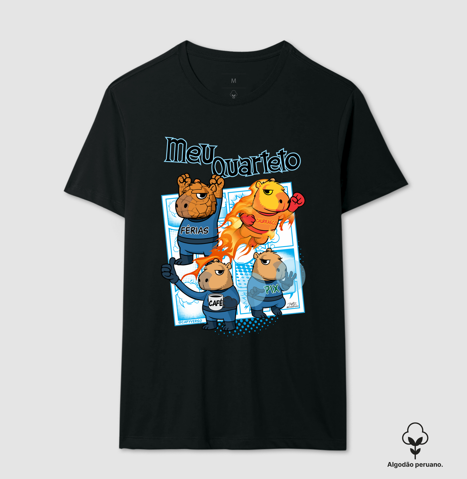 Camiseta Capivara Quarteto