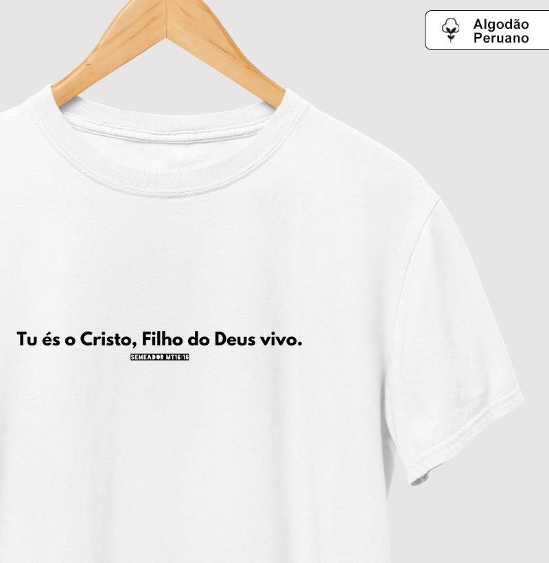 Camiseta Masculina Algodão Peruano O Cristo