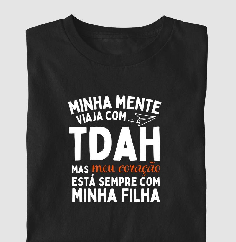 Minha mente viaja, mas o coração está sempre com minha filha