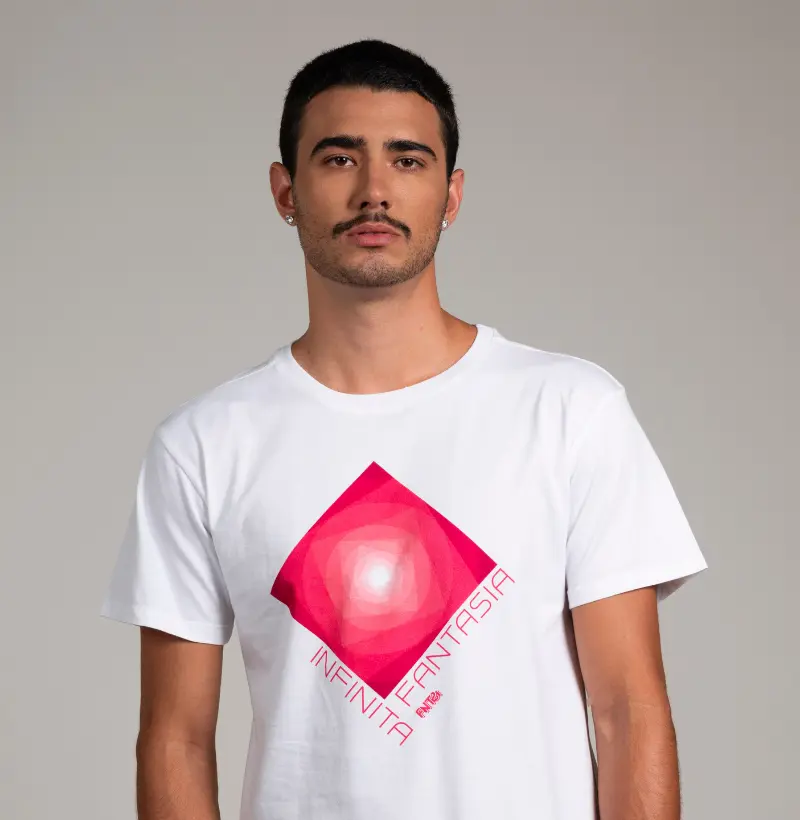 T-SHIRT "INFINITA FANTASIA" / MAGENTA GRANDE 