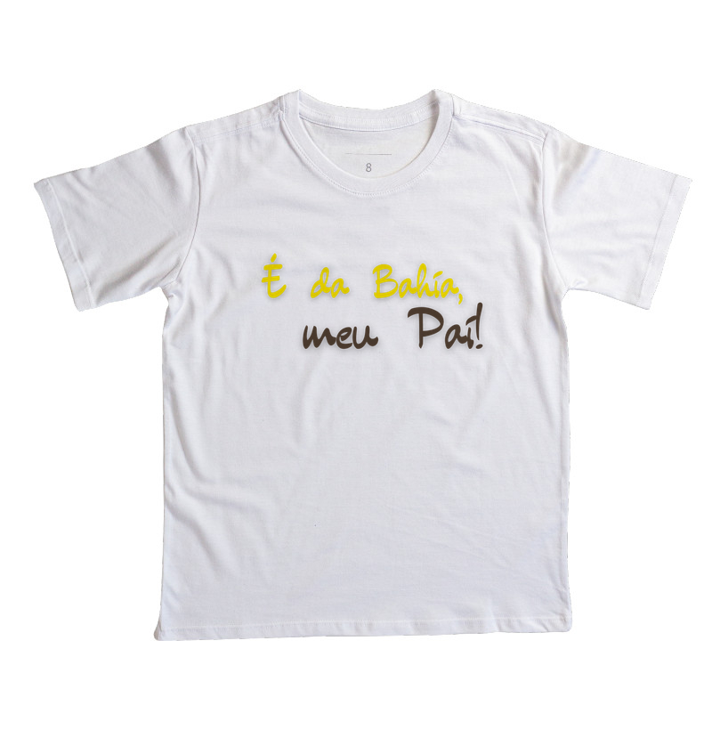 Baiano - Saudação 2 - Camiseta Infantil Branca