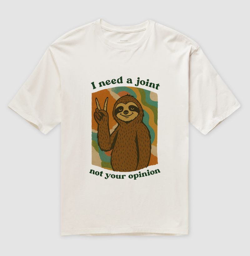 Camiseta oversized - I Need A Joint