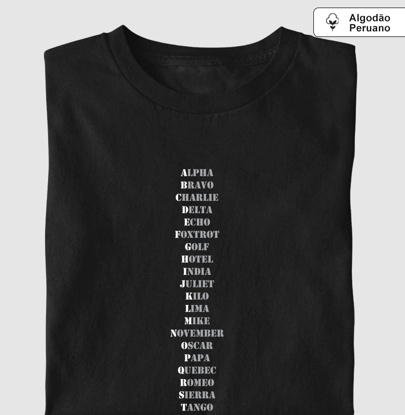 ALPHABET/ Algodão Peruano
